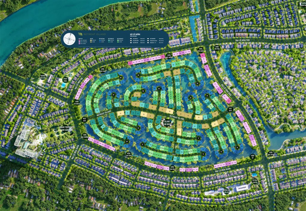 Mặt bằng biệt thự Retreat Island